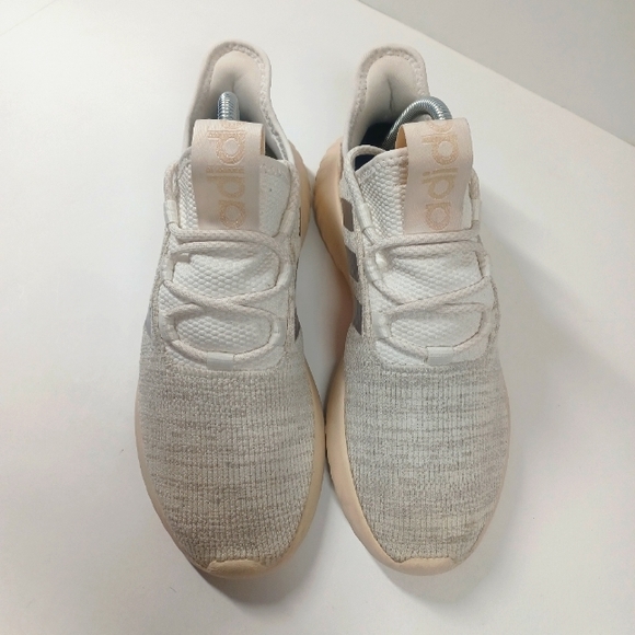 Adidas Cloudfoam Cream Tan Silver Trainers Women's Size 8 Sneakers - Picture 6 of 10